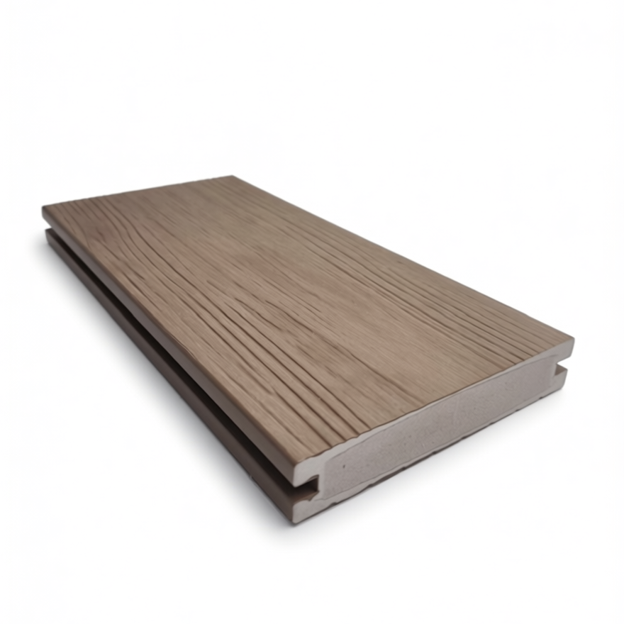 RidgeFiber Pro ASA capped solid PVC decking 140x25